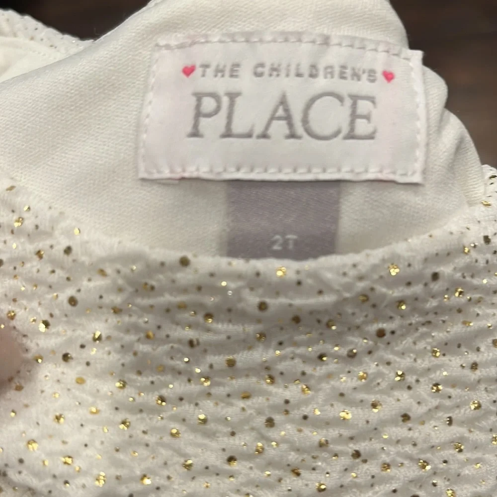 Girls Dress Short Sleeve Glitter 2T